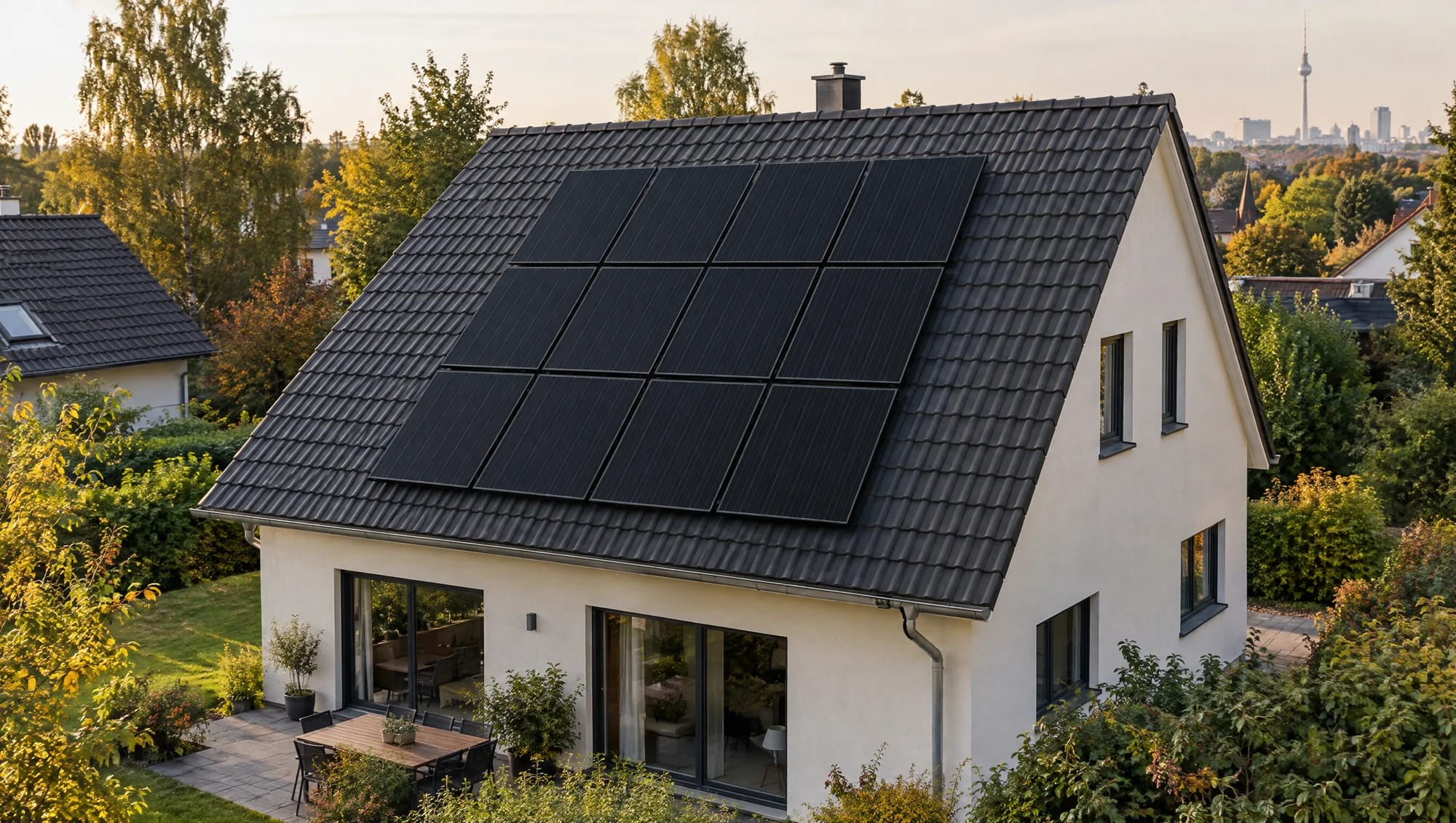 Photovoltaik in Berlin – gleichmäßige Full-Black-Module