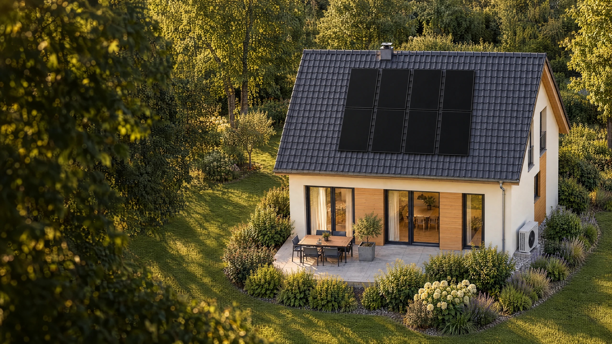 SolarX-Magazin: Full-Black-Hochkantmodule im Abendlicht